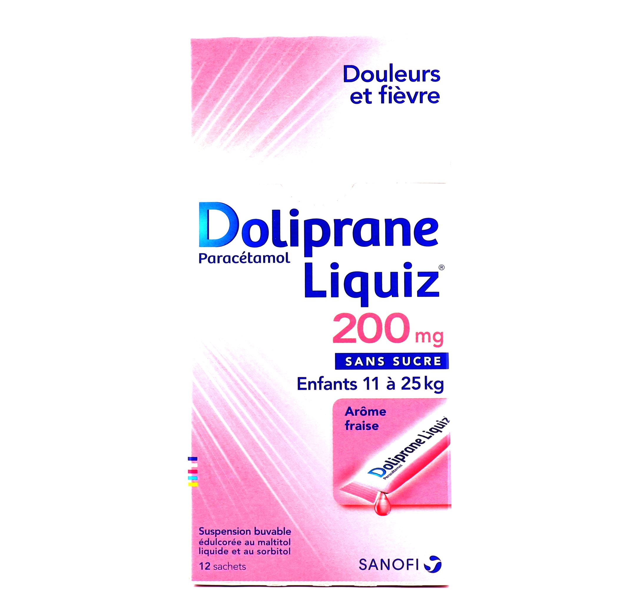 Doliprane Liquiz Mg En Sachet Doliprane Pharmacie Des Drakkars