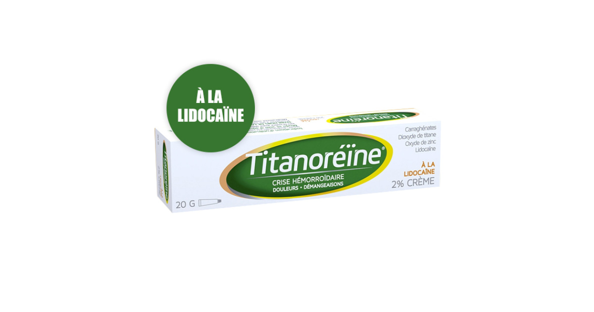 Titanoréïne à la lidocaïne 2 crème rectale 20g Vitaflor Pharmacie