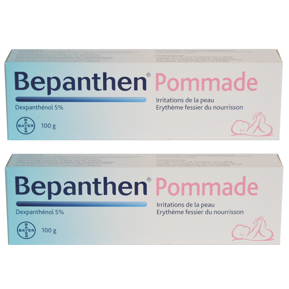 Bepanthen 5% POMMADE 100g LOT DE 2 - Bayer | Pharmacie des drakkars