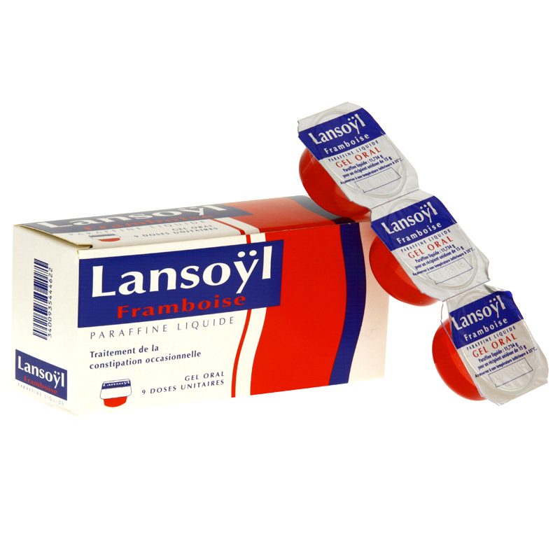 Lansoyl framboise gel oral en récipient unidose boîte de 9