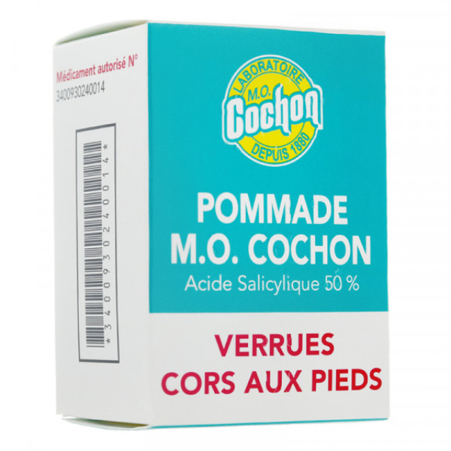 Pommade Cochon M.O. Acide Salicylique 50 % Cors Verrues Durillons 10 g ...