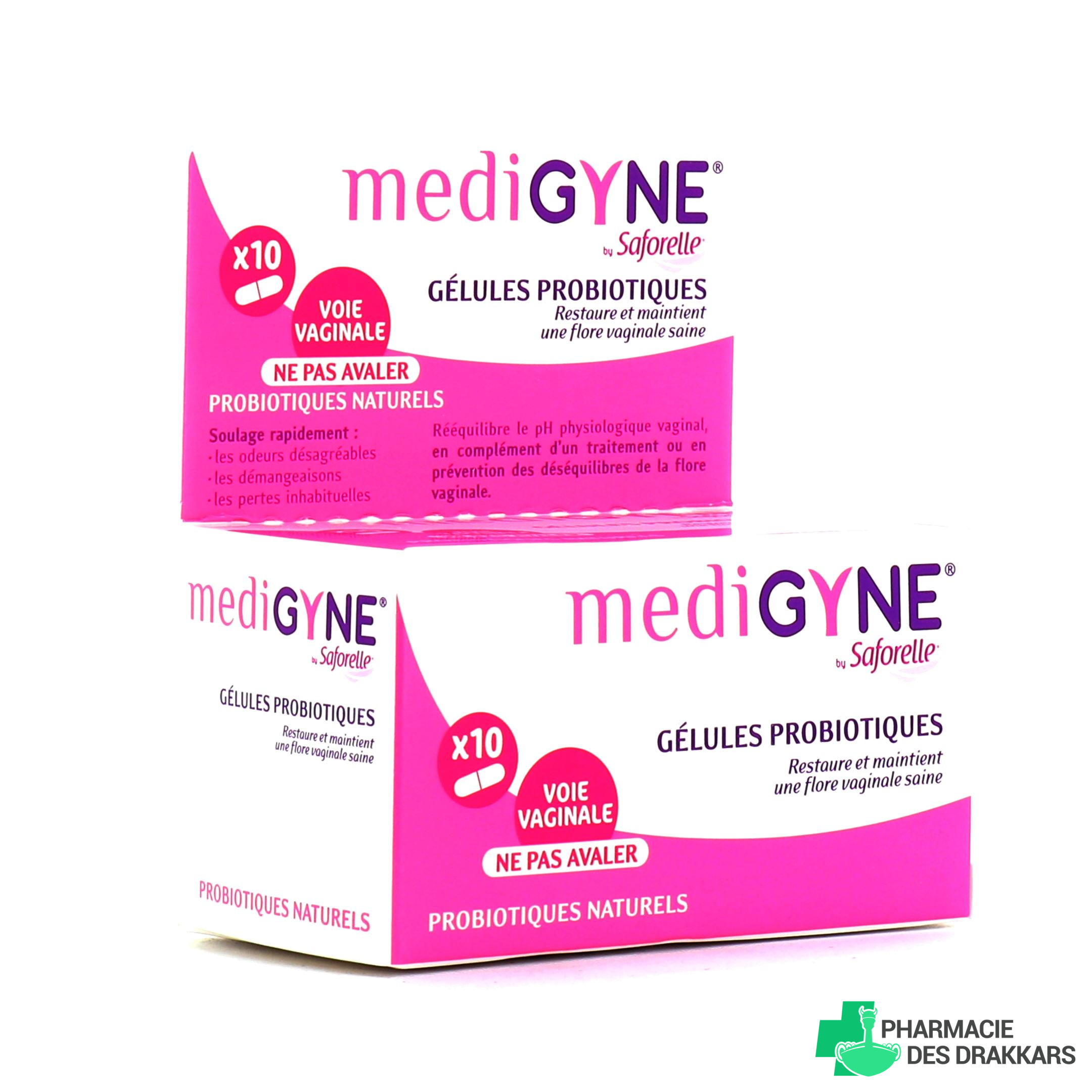 Medigyne 10 Gelules Vaginales Probiotiques  SAFORELLE  Pharmacie des